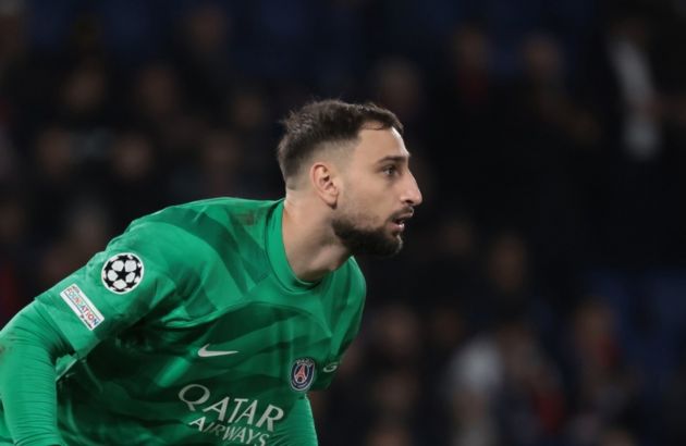 epa11153615 Paris Saint Germain's goalkeeper Gianluigi Donnarumma in action during the UEFA Champions League Round of 16, 1st leg match between Paris Saint Germain (PSG) and Real Sociedad in Paris, France, 14 February 2024. EPA-EFE/CHRISTOPHE PETIT TESSON