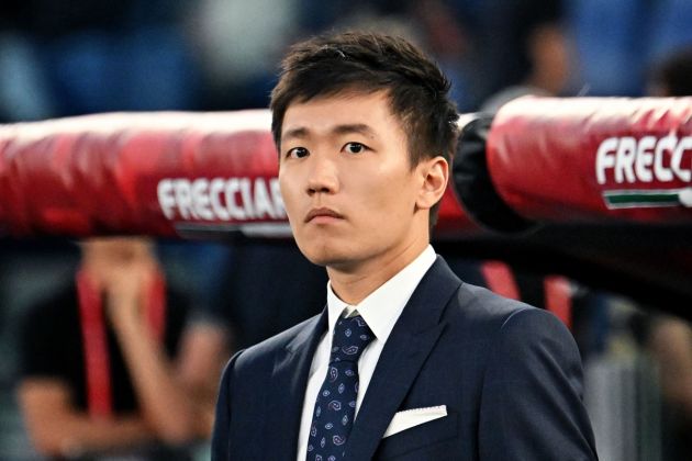 Inter President Steven Zhang arrives for the Italian Cup (Coppa Italia) final football match between Fiorentina and Inter Milan at the Stadio Olimpico in Rome, on May 24, 2023. (Photo by Alberto PIZZOLI / AFP) (Photo by ALBERTO PIZZOLI/AFP via Getty Images)